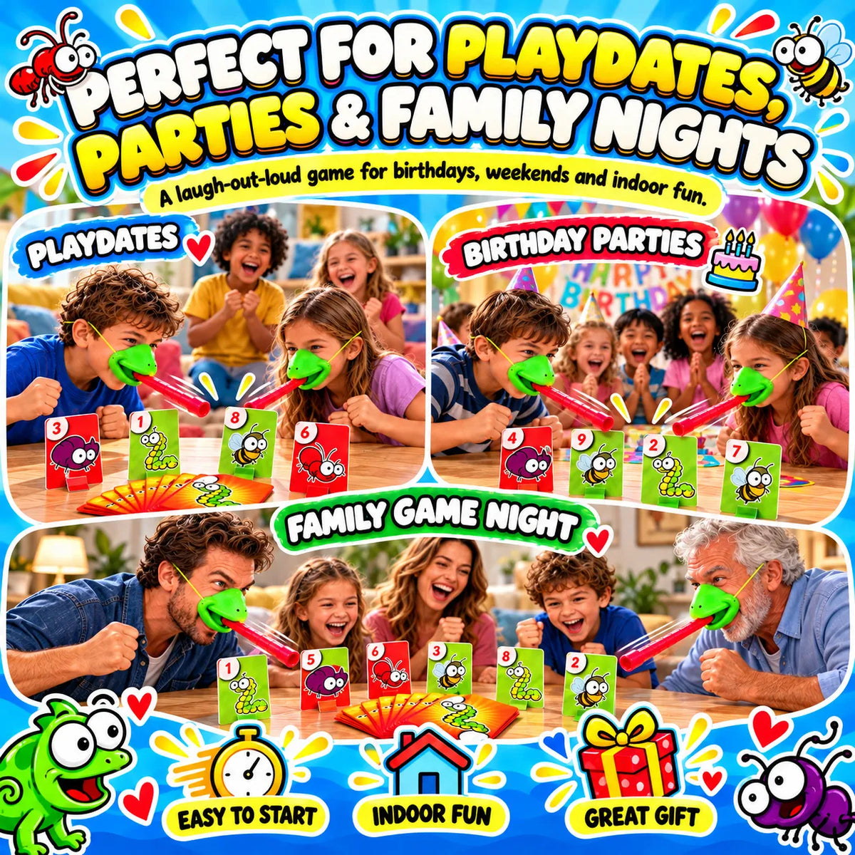 🔥🎁LAST DAY 50% OFF!!Christmas gift💥 2-Player Chameleon Tongue Shooting Game – Face-Off Edition