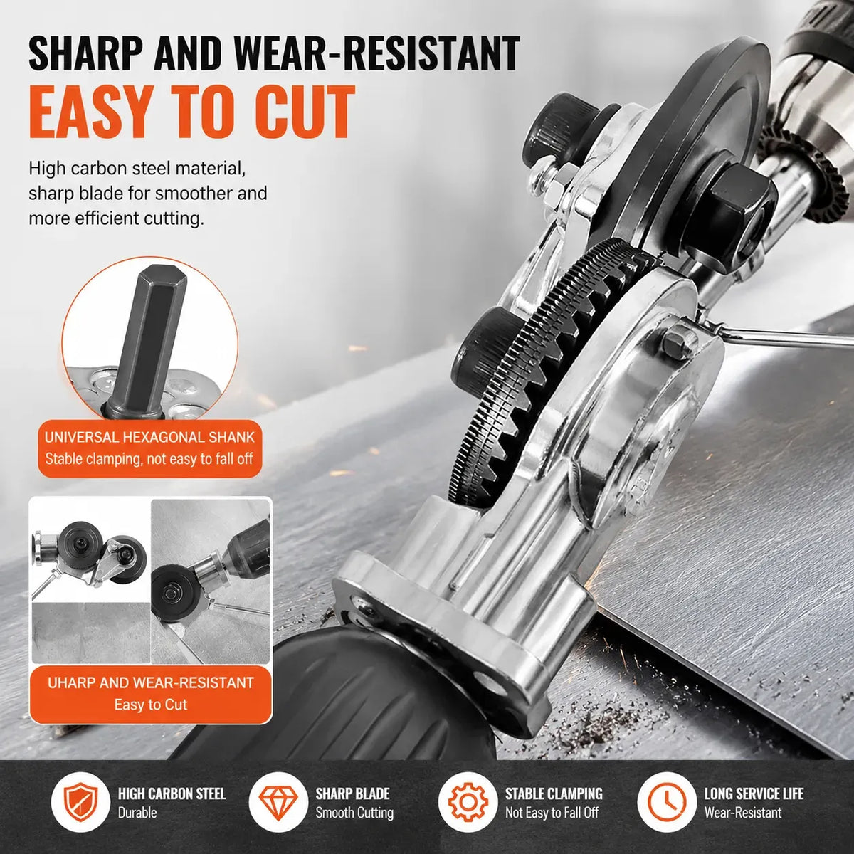 π© Metal Sheet Cutter Drill Attachment β Fast, Clean & Effortless