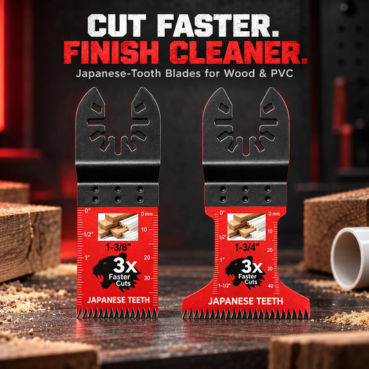 🚨 LAST DAY: Buy 3, Get 3 FREE Japanese-Tooth Oscillating Multi-Tool Blades + FREE Shipping! 🔥