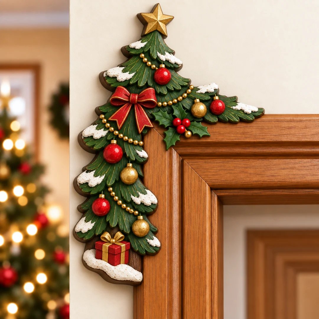 🎁🔥LAST DAY 50% OFF!!✨💯Christmas Peekaboo Door Frame Corner Decor