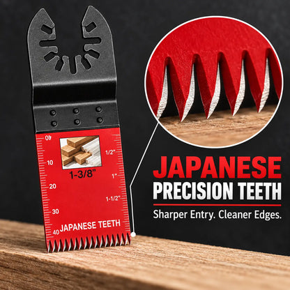 🚨 LAST DAY: Buy 3, Get 3 FREE Japanese-Tooth Oscillating Multi-Tool Blades + FREE Shipping! 🔥