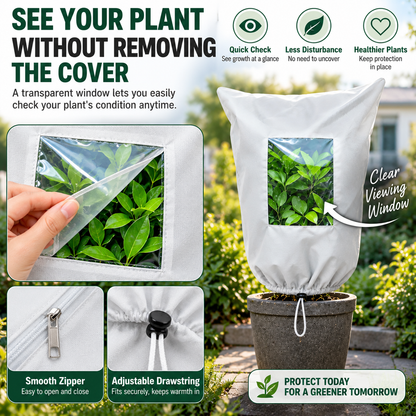 🔥 ❄️ Last Day Buy 2 Get 2 Free 🌿 Winter Plant Frost Protection Covers for Pots & Trees 🌱❄️
