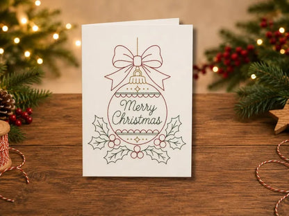 🎅Christmas Hot Sale 50% OFF! ✨🌲 🪡 Christmas Hand Embroidery Card DIY Kit | Stitch Your Way Into the Christmas Spirit ✨ 🎁