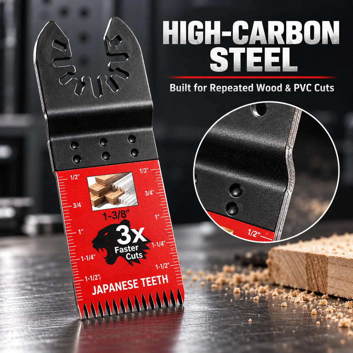 🚨 LAST DAY: Buy 3, Get 3 FREE Japanese-Tooth Oscillating Multi-Tool Blades + FREE Shipping! 🔥