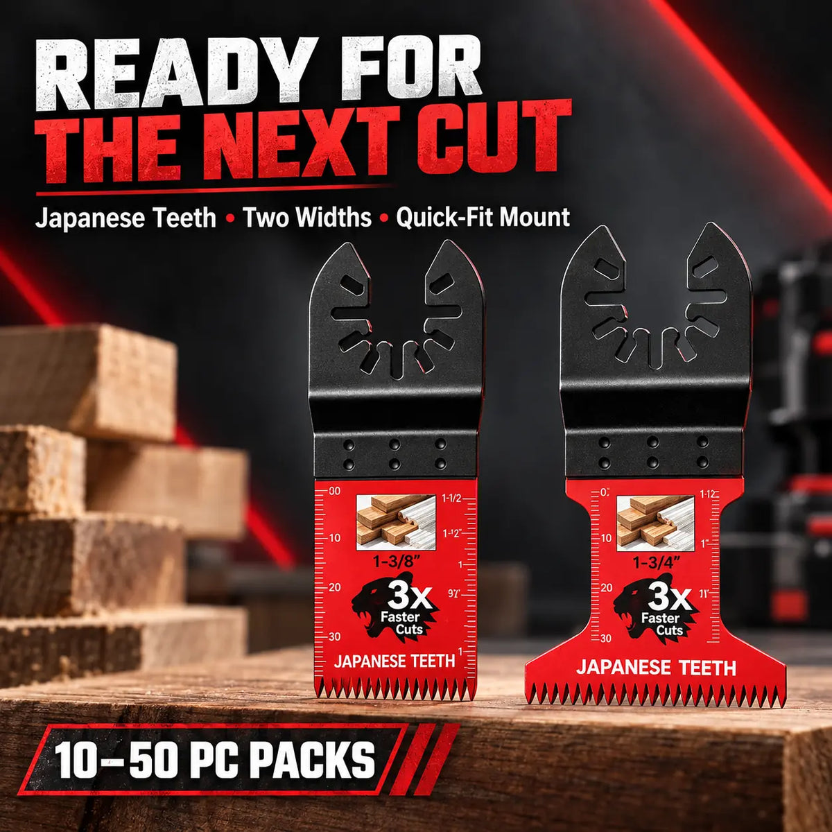 🚨 LAST DAY: Buy 3, Get 3 FREE Japanese-Tooth Oscillating Multi-Tool Blades + FREE Shipping! 🔥