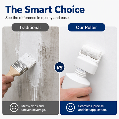 🥳LAST DAY !! BUY 2 GET 2 FREE 🥳All-in-One Wall Repair Paste with Roller Brush