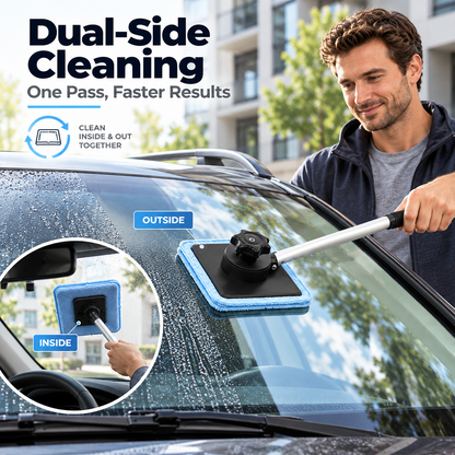 🔥 2026 HOT SALE 🎉 BUY 2 & SAVE TODAY 🚗 Dual Sided Magnetic Windshield Cleaner