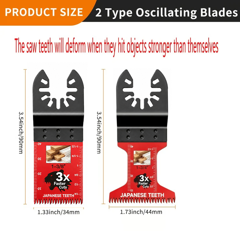 🚨 LAST DAY: Buy 3, Get 3 FREE Japanese-Tooth Oscillating Multi-Tool Blades + FREE Shipping! 🔥