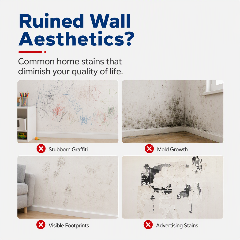 🥳LAST DAY !! BUY 2 GET 2 FREE 🥳All-in-One Wall Repair Paste with Roller Brush