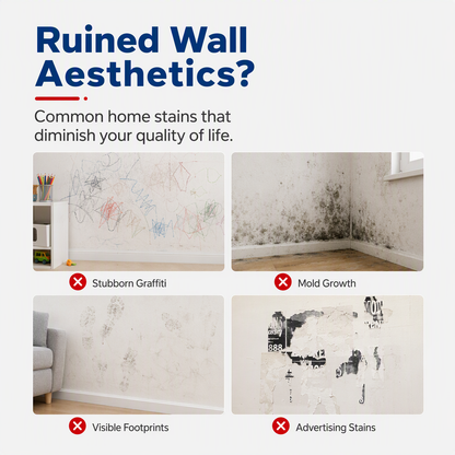 🥳LAST DAY !! BUY 2 GET 2 FREE 🥳All-in-One Wall Repair Paste with Roller Brush
