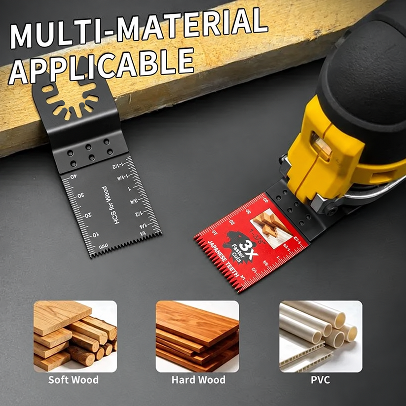 🚨 LAST DAY: Buy 3, Get 3 FREE Japanese-Tooth Oscillating Multi-Tool Blades + FREE Shipping! 🔥