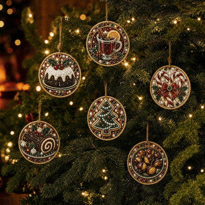 🔥🎁LAST DAY 50% OFF!!✨ Christmas DIY Diamond Art Hanging Ornaments (6 PCS) – Easy & Fun Holiday Craft Kit for All Ages 🎁🎨