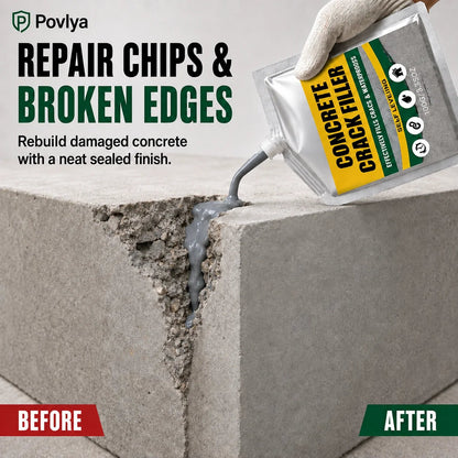 🔥 2026 Hot Sale 🔥🎁Buy 1 Get 1 Free🎁 Waterproof Concrete Crack Filler for Indoor & Outdoor Use