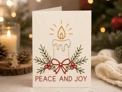 🎅Christmas Hot Sale 50% OFF! ✨🌲 🪡 Christmas Hand Embroidery Card DIY Kit | Stitch Your Way Into the Christmas Spirit ✨ 🎁