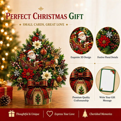🌲Pop-Up Christmas Tree Card✨Turns Into Freestanding Festive Table Decor