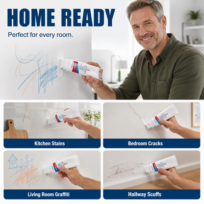 🥳LAST DAY !! BUY 2 GET 2 FREE 🥳All-in-One Wall Repair Paste with Roller Brush