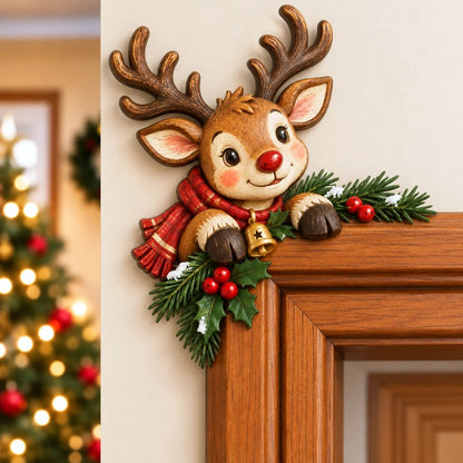 🎁🔥LAST DAY 50% OFF!!✨💯Christmas Peekaboo Door Frame Corner Decor