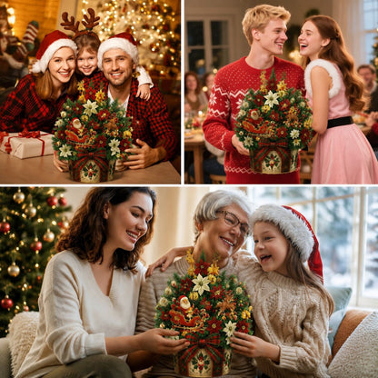 🌲Pop-Up Christmas Tree Card✨Turns Into Freestanding Festive Table Decor