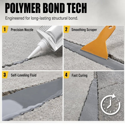 🔥 2026 Hot Sale 🔥🎁Buy 1 Get 1 Free🎁 Waterproof Concrete Crack Filler for Indoor & Outdoor Use