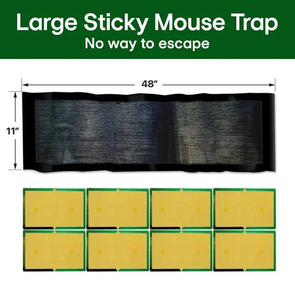 🔥 Last Day Buy 2 Get 2 Free 🐭 47" Extra-Long Mouse Glue Trap – Strong Grip & Easy Setup ✨