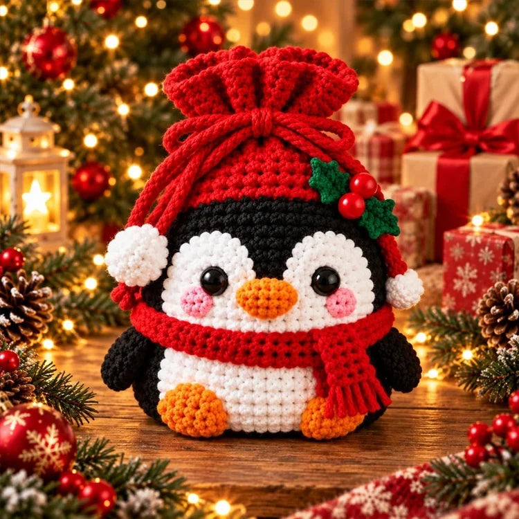 🔥Last Day 50% OFF 🔥Christmas Crochet Gift Pouch DIY Kit
