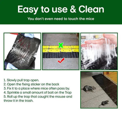 🔥 Last Day Buy 2 Get 2 Free 🐭 47" Extra-Long Mouse Glue Trap – Strong Grip & Easy Setup ✨