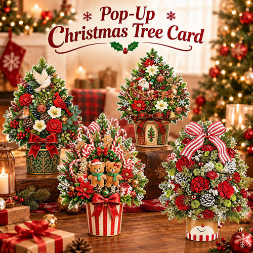 🌲Pop-Up Christmas Tree Card✨Turns Into Freestanding Festive Table Decor