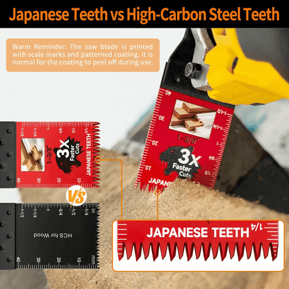 🚨 LAST DAY: Buy 3, Get 3 FREE Japanese-Tooth Oscillating Multi-Tool Blades + FREE Shipping! 🔥