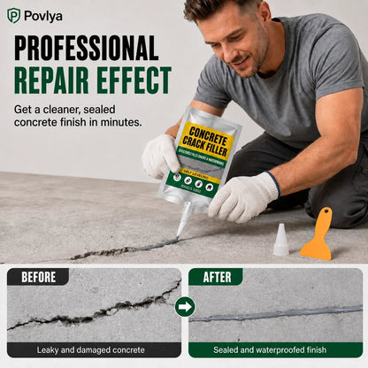 🔥 2026 Hot Sale 🔥🎁Buy 1 Get 1 Free🎁 Waterproof Concrete Crack Filler for Indoor & Outdoor Use