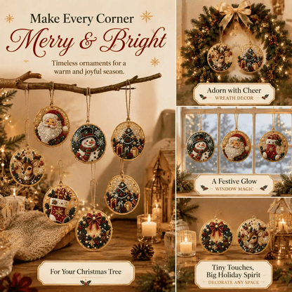 🔥🎁LAST DAY 50% OFF!!✨ Christmas DIY Diamond Art Hanging Ornaments (6 PCS) – Easy & Fun Holiday Craft Kit for All Ages 🎁🎨