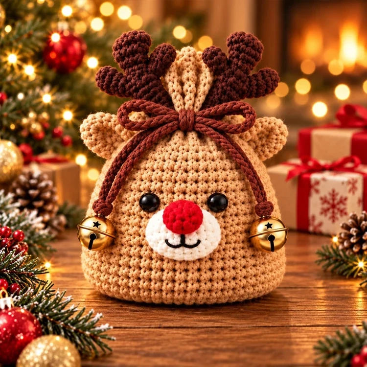 🔥Last Day 50% OFF 🔥Christmas Crochet Gift Pouch DIY Kit