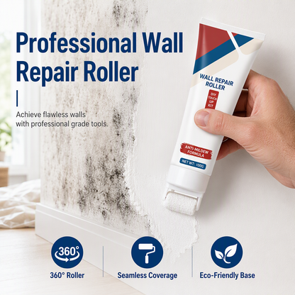 🥳LAST DAY !! BUY 2 GET 2 FREE 🥳All-in-One Wall Repair Paste with Roller Brush