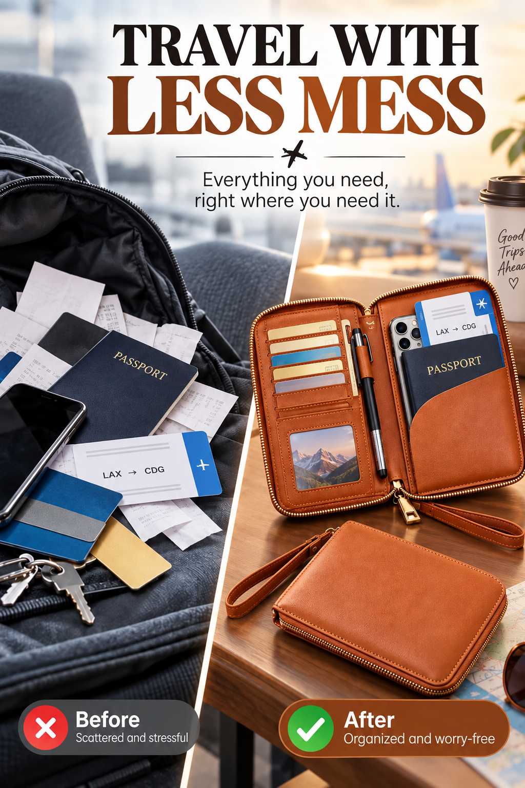 ✈️ 2026 Travel Best Seller — 🔥🎁Buy 1 Get 1 FREE 🔥RFID Passport Wallet
