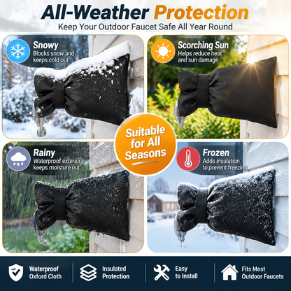 🥳LAST DAY Buy 1 get 1 free🥳💞❄️ Outdoor Faucet Cover | Winter Freeze Protection Insulated Spigot Protector