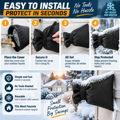 🥳LAST DAY Buy 1 get 1 free🥳💞❄️ Outdoor Faucet Cover | Winter Freeze Protection Insulated Spigot Protector