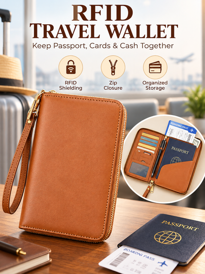 ✈️ 2026 Travel Best Seller — 🔥🎁Buy 1 Get 1 FREE 🔥RFID Passport Wallet