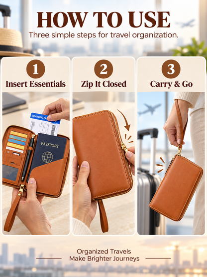✈️ 2026 Travel Best Seller — 🔥🎁Buy 1 Get 1 FREE 🔥RFID Passport Wallet