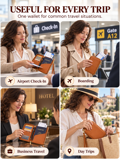 ✈️ 2026 Travel Best Seller — 🔥🎁Buy 1 Get 1 FREE 🔥RFID Passport Wallet