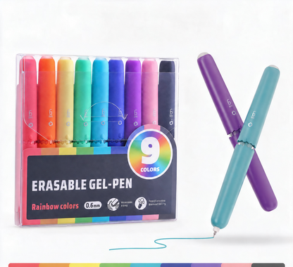 LAST DAY🔥BUY 1 GET 1 FREE ! ✨ 9-Color Erasable Gel Pen Set — Multiple Styles Available