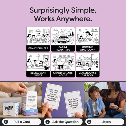 200 cards  Kids Conversation Cards for Age 5-13
