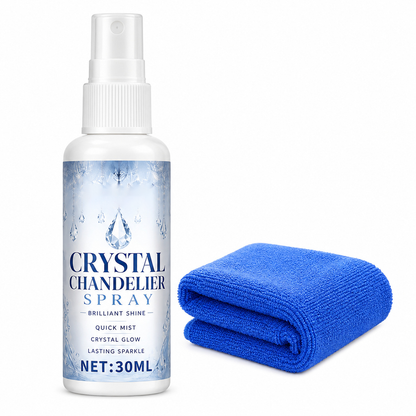 🔥🔥 LAST DAY – Buy 1 Get 1 FREE🔥 Crystal Chandelier Cleaner Spray + Cleaning Towel