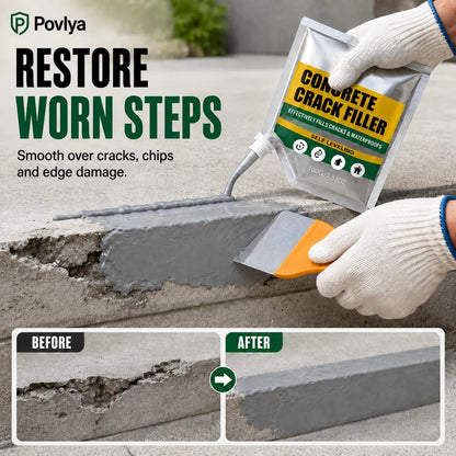🔥 2026 Hot Sale 🔥🎁Buy 1 Get 1 Free🎁 Waterproof Concrete Crack Filler for Indoor & Outdoor Use