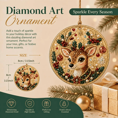 🔥🎁LAST DAY 50% OFF!!✨ Christmas DIY Diamond Art Hanging Ornaments (6 PCS) – Easy & Fun Holiday Craft Kit for All Ages 🎁🎨