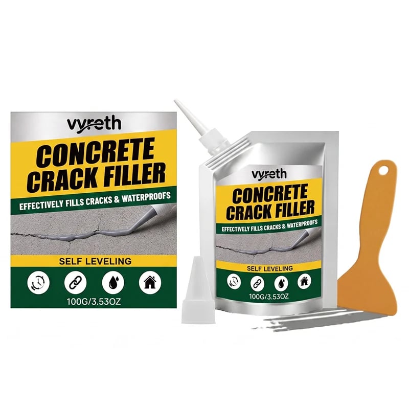🔥 2026 Hot Sale 🔥🎁Buy 1 Get 1 Free🎁 Waterproof Concrete Crack Filler for Indoor & Outdoor Use
