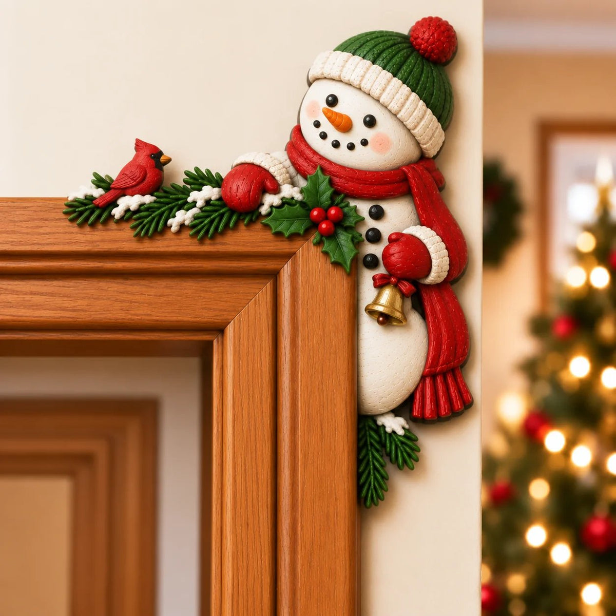 🎁🔥LAST DAY 50% OFF!!✨💯Christmas Peekaboo Door Frame Corner Decor