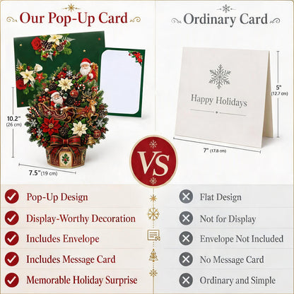 🌲Pop-Up Christmas Tree Card✨Turns Into Freestanding Festive Table Decor
