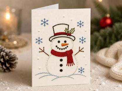 🎅Christmas Hot Sale 50% OFF! ✨🌲 🪡 Christmas Hand Embroidery Card DIY Kit | Stitch Your Way Into the Christmas Spirit ✨ 🎁