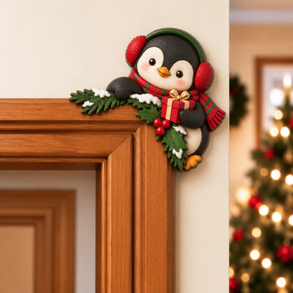 🎁🔥LAST DAY 50% OFF!!✨💯Christmas Peekaboo Door Frame Corner Decor