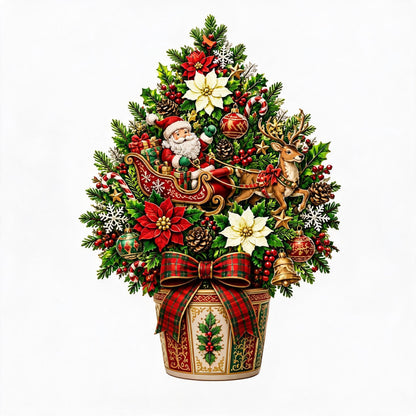🌲Pop-Up Christmas Tree Card✨Turns Into Freestanding Festive Table Decor