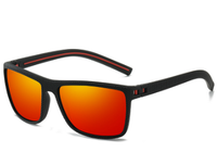 Red lenses + glasses case